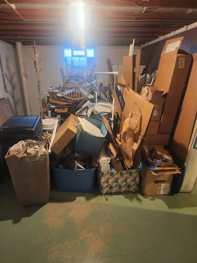 Roll-off dumpster container at job site for Construction Dumpster Rental in Dunedin